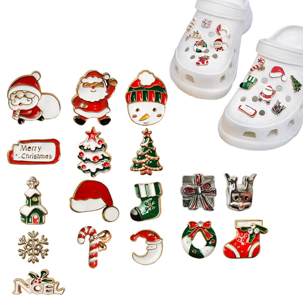 Christmas Shoe Charms Shoe Decoration Fashion Shoe Charms for Holiday Party Favors DIY Gift