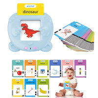 112Pcs Sight Words Talking Flash Cards with Card Reader Toddler Toys Learning Toys Blue