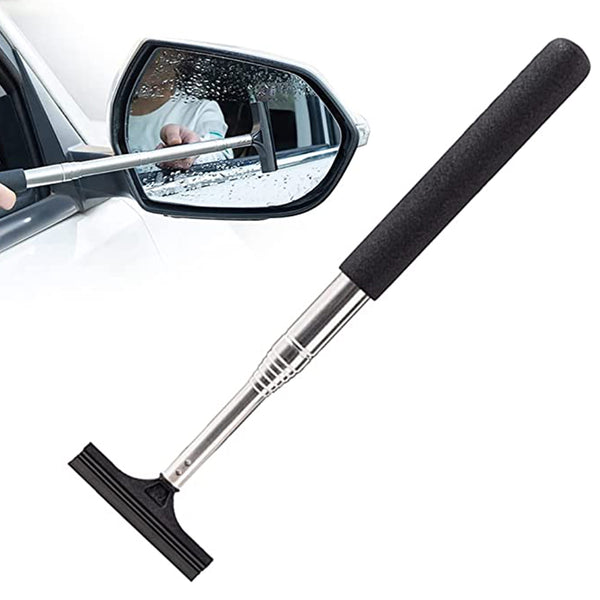 Retractable Universal Car Rearview Mirror Wiper Glass Mist Cleaner Glass Mirror Cleaning Tool