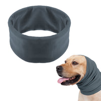 Small Pet Dog Ear Muffs Noise Protection Dog Ear Covers Dog Hearing Protection Wrap Grey