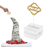 Cake Money Box Happy Birthday Cake ATM Dispenser Box Cake Money Pull Out Set