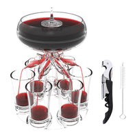 Drink Shot Dispenser with 6 Shot Glasses Set Drinking Game Party Supplies