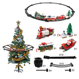 Electric Christmas Tree Train Set with Sounds and Lights Train Around Christmas Tree