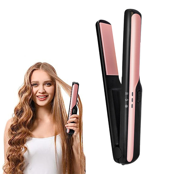 USB Cordless Hair Straightener Rechargeable Travel Portable Hair Styling Tool Black