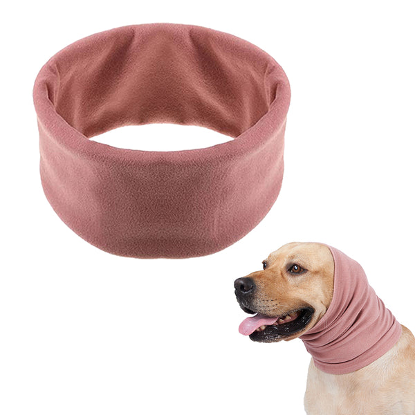 Medium Pet Dog Ear Muffs Noise Protection Dog Ear Covers Dog Hearing Protection Wrap Pink