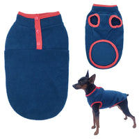 Pet Dog Puppy Winter Warm Jumper Vest Coat Jacket Apparel Clothes Outdoor Blue