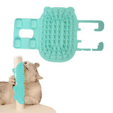 Silicone Pet Tickling Artifact CatsTickling Comb Cat Corner Brush Pet Itch Tool Green