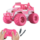 Kids RC Cars Remote Control Toys Car 2.4 GHz LED Light Off Road Car Pink