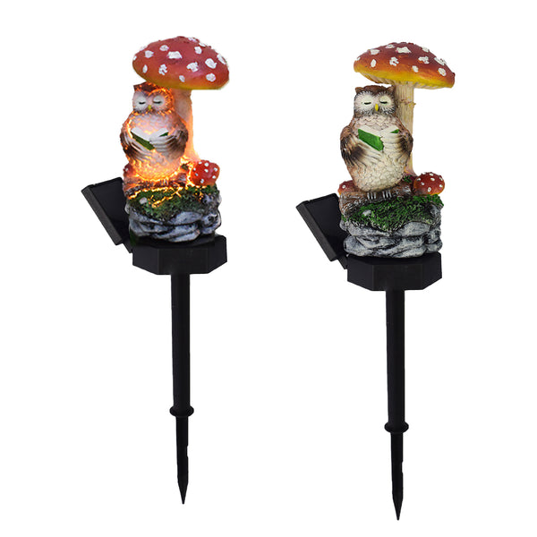 Solar Mushroom Light Garden Decorative Stake Light Outdoor Ornament Lights Style 1