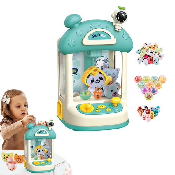 Mini Home Claw Machine with Sound Effect Mini Grabber Kids Toys Green