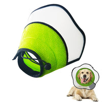 Pet Dog Cone Collar Soft Neck Collar Adjustable Pet Elizabethan Collar Green