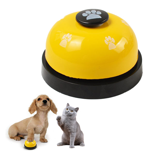 Pet Training Bells Dog Cat Training Equipment Interactive Toy Yellow