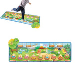 Kids Musical Piano Mat Foldable Outdoor Indoor Musical Dance Floor Playmat for Family Travel Toddler Gifts