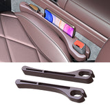 Pair of Car Seat Gap Filler Universal Fit Car SUV Truck Gap Between Seat and Console Brown