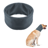 Large Pet Dog Ear Muffs Noise Protection Dog Ear Covers Dog Hearing Protection Wrap Grey