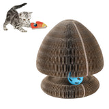 Magic Organ Foldable Cat Scratch Board Interactive Toys with Bells Style 2