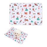 Christmas Washable Reusable Pet Dog Training Pads Pee Mat Absorbent Cushion Bed Style 4