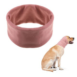 Small Pet Dog Ear Muffs Noise Protection Dog Ear Covers Dog Hearing Protection Wrap Pink