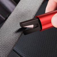 2-in-1 Car Safehammer Glass Breaker Window Glass Breaker with Seat Belt Cutter Red