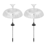 Set of 2Pcs Solar LED Lights Jellyfish Garden Stake Outdoor Lights Style 2