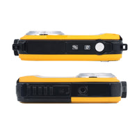 24MP Waterproof Digital Camera 1080P Underwater Camera for Snorkeling Yellow