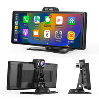 4K HD Dash Cam Wireless CarPlay 1080P Dual Camera Loop Recording