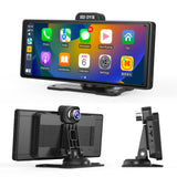 4K HD Dash Cam Wireless CarPlay 1080P Dual Camera Loop Recording