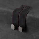 2Pcs Set Car Seat Hooks Double Hanging Hooks for Car Back Seat Headrest Hooks Black