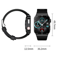 Bluetooth Smart Watch Fitness Tracker Heart Rate Monitor Sport Watch Black