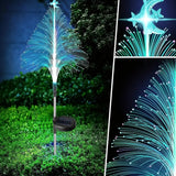 3Pcs Solar Fiber Optic Lights Christmas Trees Lights Outdoor Decorations for Yard Style 1