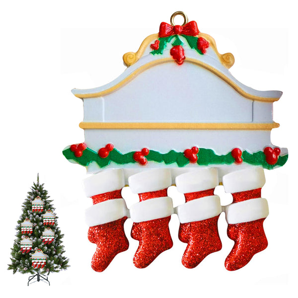 Christmas Family Xmas Tree Christmas Stocking Ornaments DIY Christmas Stockings Decoration Style 3