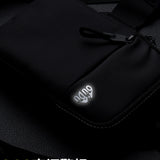 Water-Resistant Sling Bag Small Crossbody Chest Bag for Men Women Black