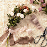 3 Rolls Fringe Chiffon Silk Ribbon Set Frayed Edges Ribbon Wedding Gifts Wrapping Decoration Style 1