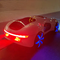 Remote Control Car LED Rechargeable Drifting Dual Spray RC Car Electric Stunt Car White