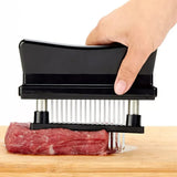 48-Blade Meat Tenderizer Stainless Steel Beef Needle Kitchen Cooking Tool Black