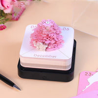 3D Memo Pad Creative Desk Calendar Art Paper Notepad Paper Notes Decoration Style 1