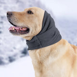 Dog Calming Ear Wraps Ear Protection Cover Pet Dog Head Muff Dark Gray