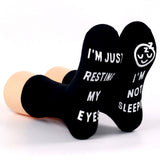 Pair of Funny Casual Socks Unisex Socks Printed Letter Soft Socks Style 2