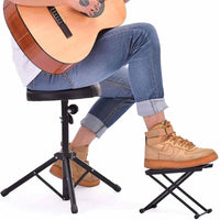 6-Position Height Adjustable Guitar Foot Rest Stand Guitar Foot Stool