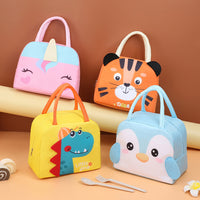 Children Cute Cartoon Animal Lunch Bags Lunch Box Carry Tote Picnic Storage Bag Yellow