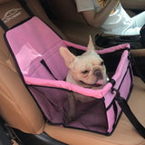 Cat Dog Pet Car Booster Seat Auto Carrier Travel Safety Protector Basket Pink