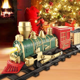 Electric Train Toy Set Classical Steam Train with Light and Sound Christmas Toy for Kids Style 3