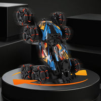 2.4GHz Remote Hand Control 8 Wheels Stunt Car Toys Gesture Sensing Remote Control Car Toy Orange