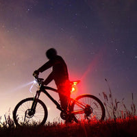 2Pcs USB Rechargeable Bike Lights LED Bicycle Lights Front and Rear Security Warning Lights