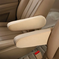 2 Pcs Set Car Front Seat Armrest Covers Armrest Protectors for Truck Van Beige