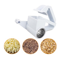 3-in-1 Rotary Cheese Grater Manual Handheld Cheese Cutter for Hard Cheese Chocolate