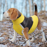 Winter Warm Pet Vest Jacket Water-resistant Reflective Padded Coat Puppy Dog Clothes Yellow