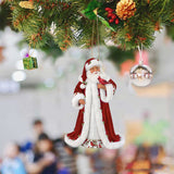 8Pcs Christmas Tree Hanging Ornaments with String for Christmas Decoration