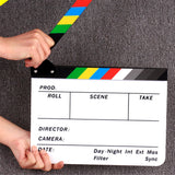 Clapperboard Clapper Board TV Movie Slate Board White