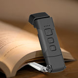 Rechargeable Reading Light with Timer Adjustable Clip-on Bookmark Light Black